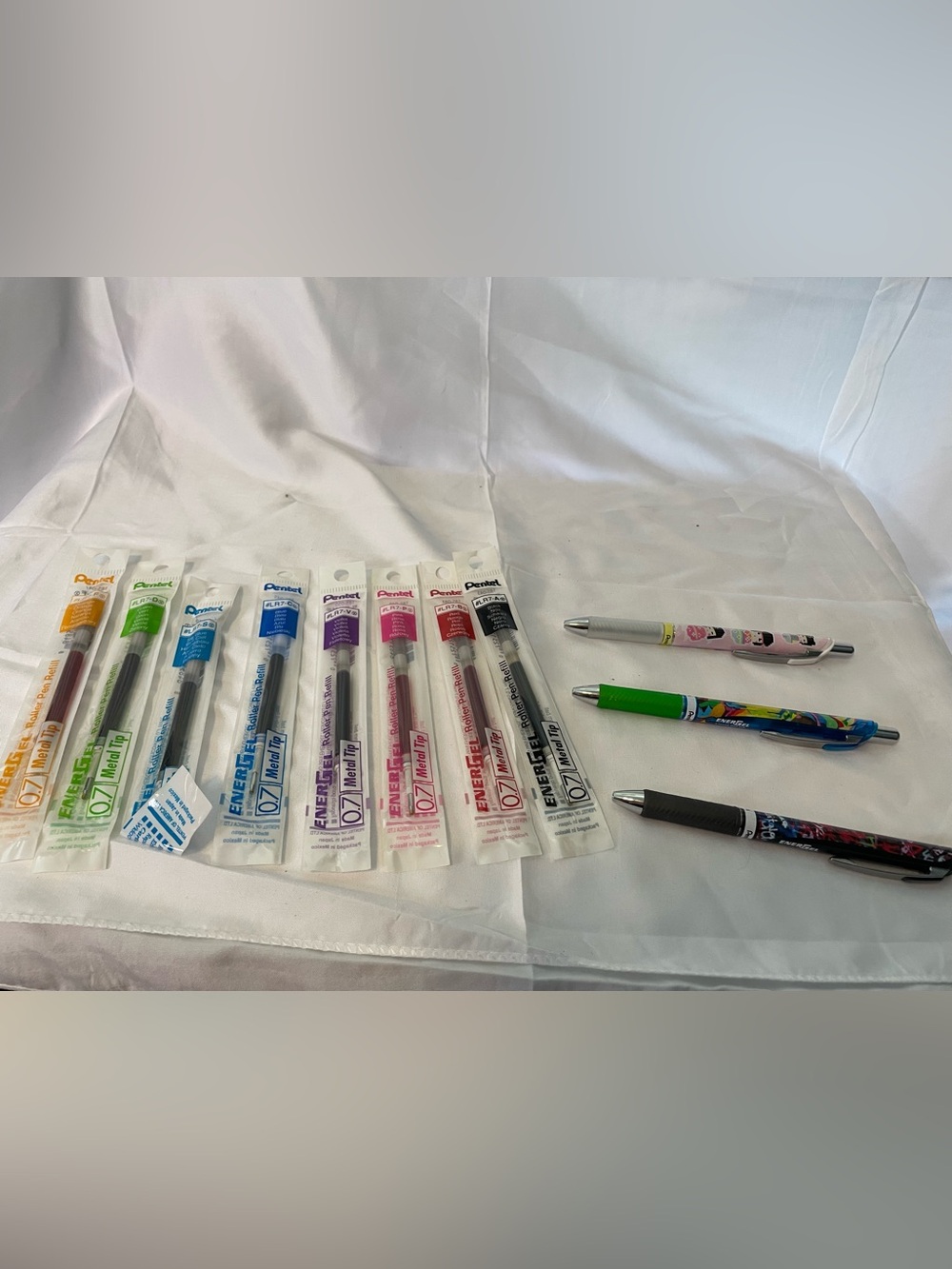Pentel EnerGel Assorted Color Gel Pens - 0.7mm Assorted Ink (Home Office)